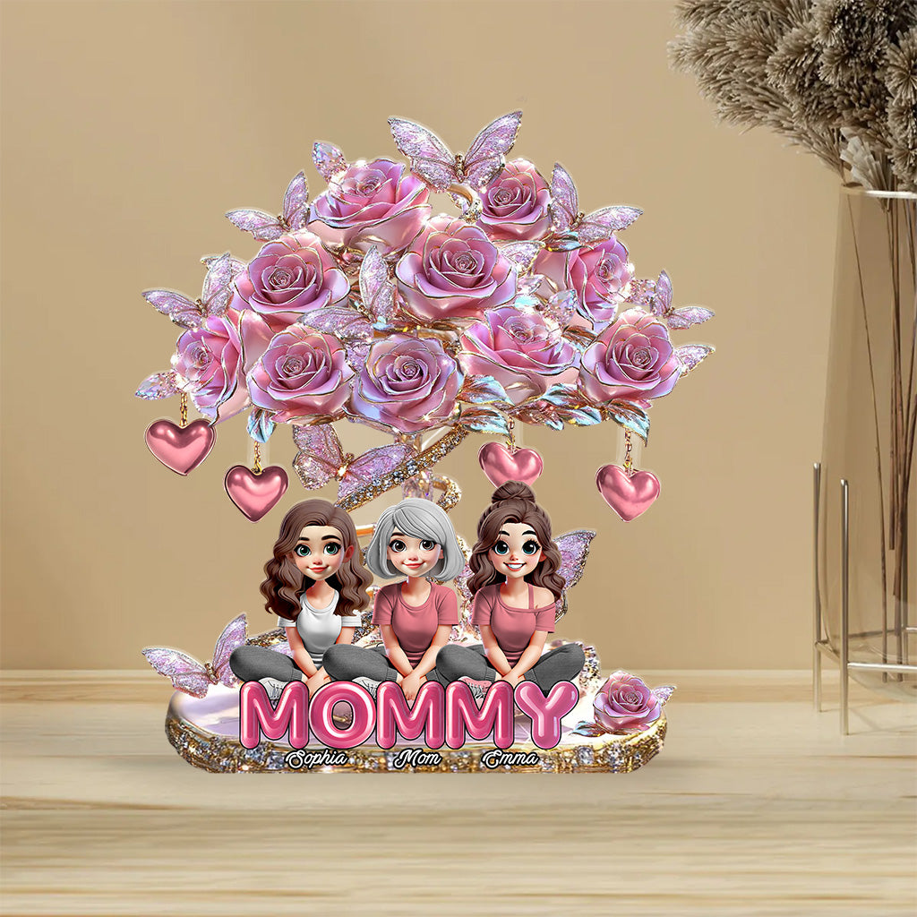 Beste Mama aller Zeiten – Personalisierte Acrylplakette in individueller Form für die Mutter