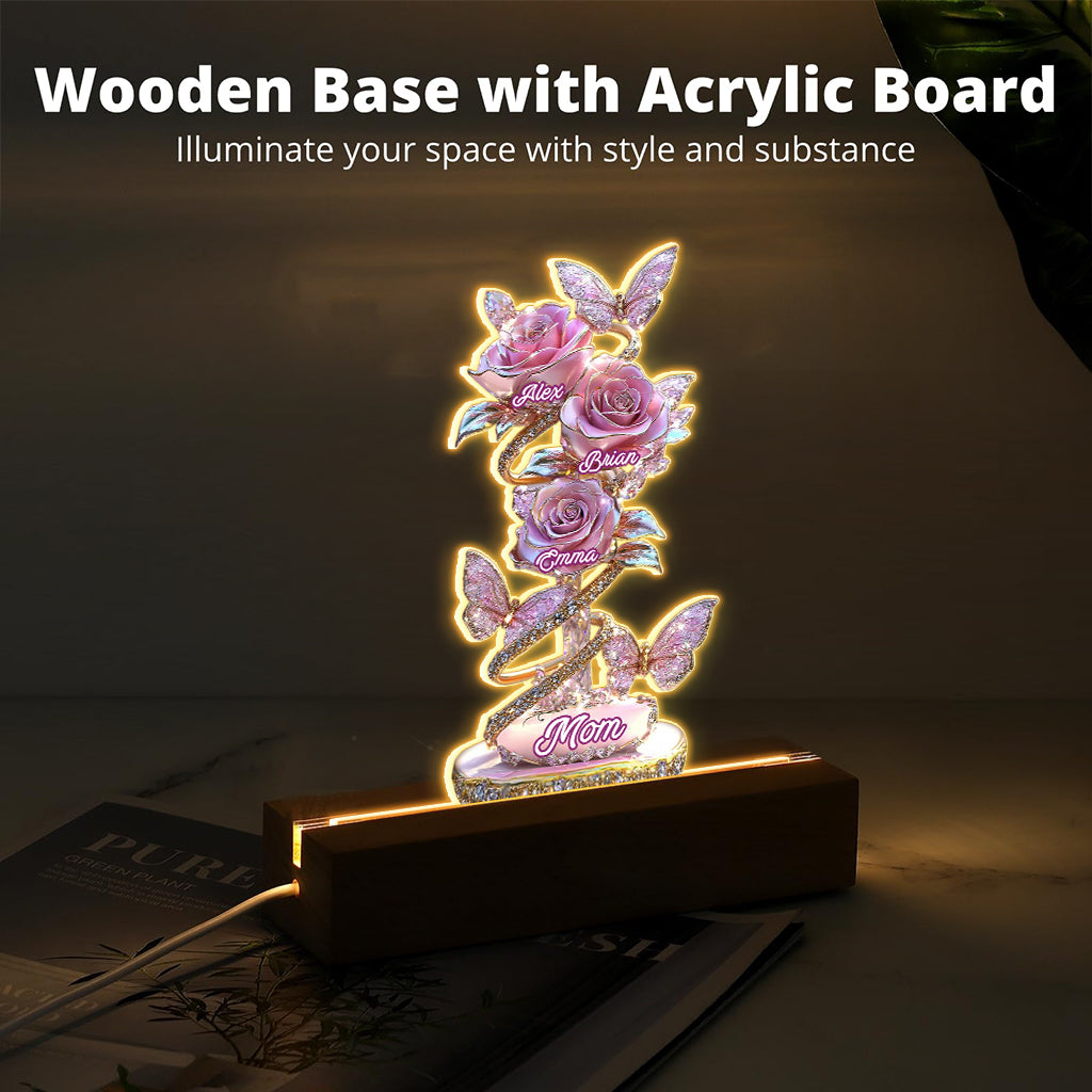 Mein Gartengeschenk für Mama, Oma,... - Personalisierte Acrylplakette in individueller Form für Mutter