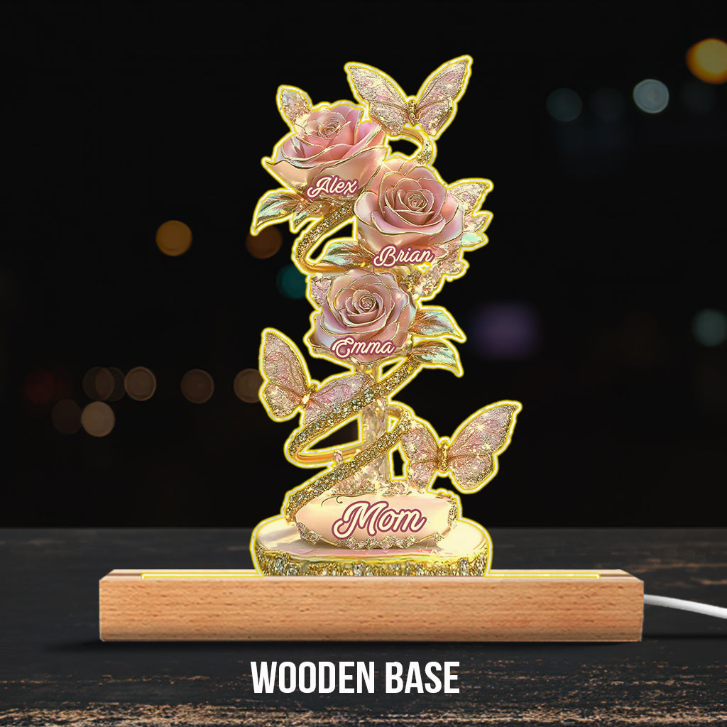 Mein Gartengeschenk für Mama, Oma,... - Personalisierte Acrylplakette in individueller Form für Mutter