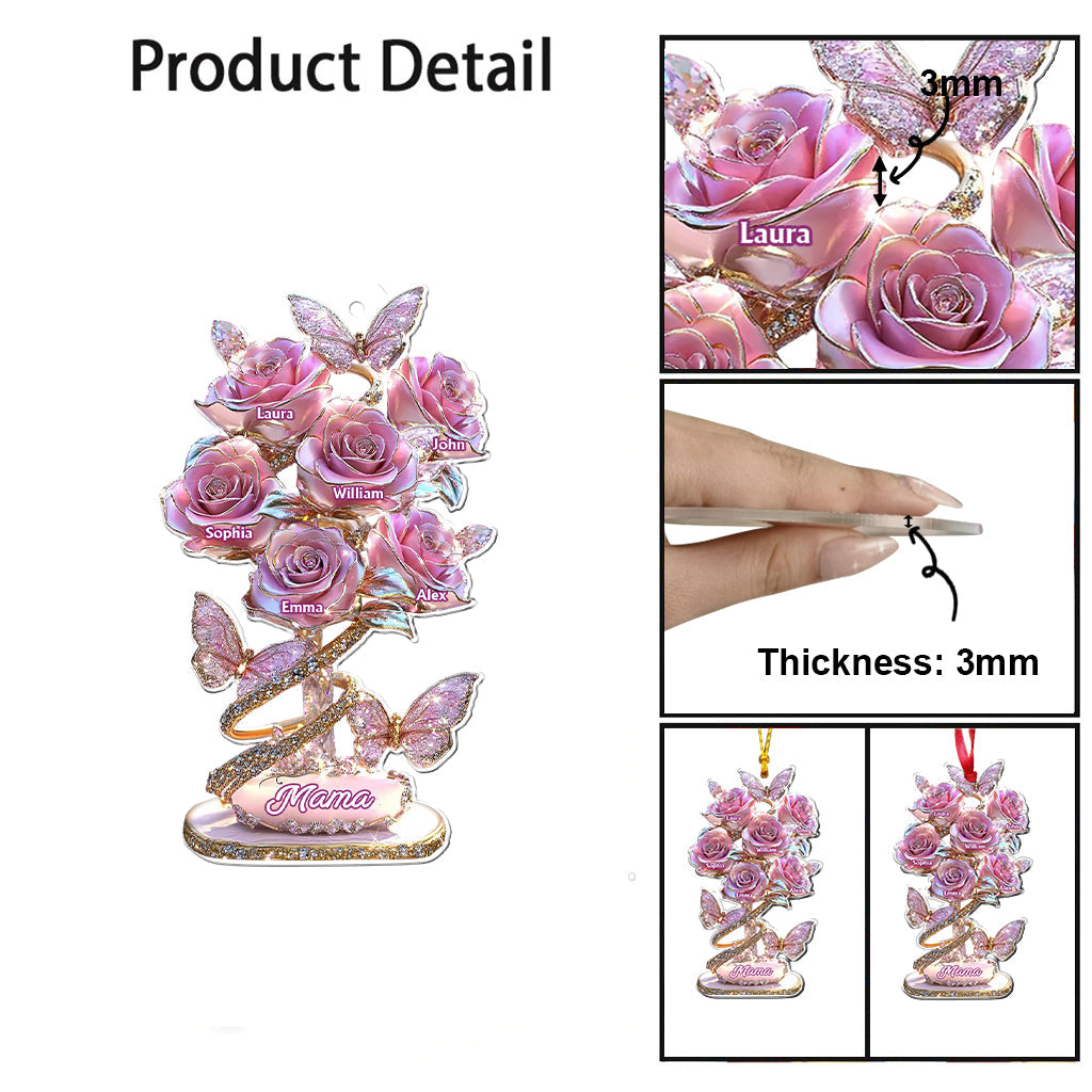 My Garden Gift For Mom, Grandma,... - Personalized Mother Transparent Ornament