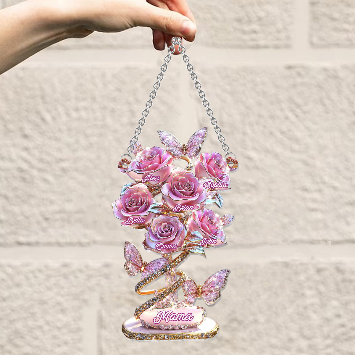 Mein Gartengeschenk für Mama, Oma,... - Personalisierter Fensterhänger-Sonnenfänger für Mütter