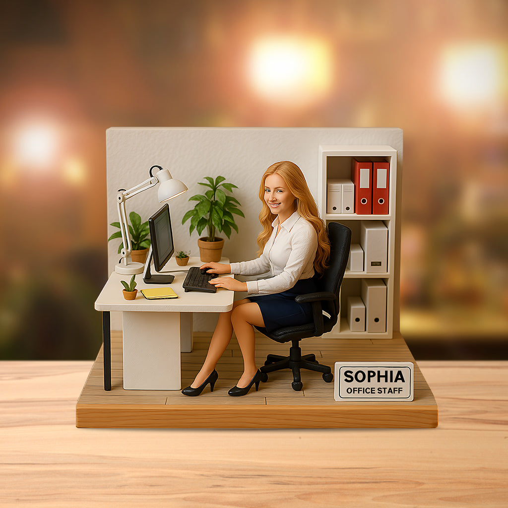 Custom Figure From Photo - Personalized Colleague Custom Shaped Acrylic Plaque