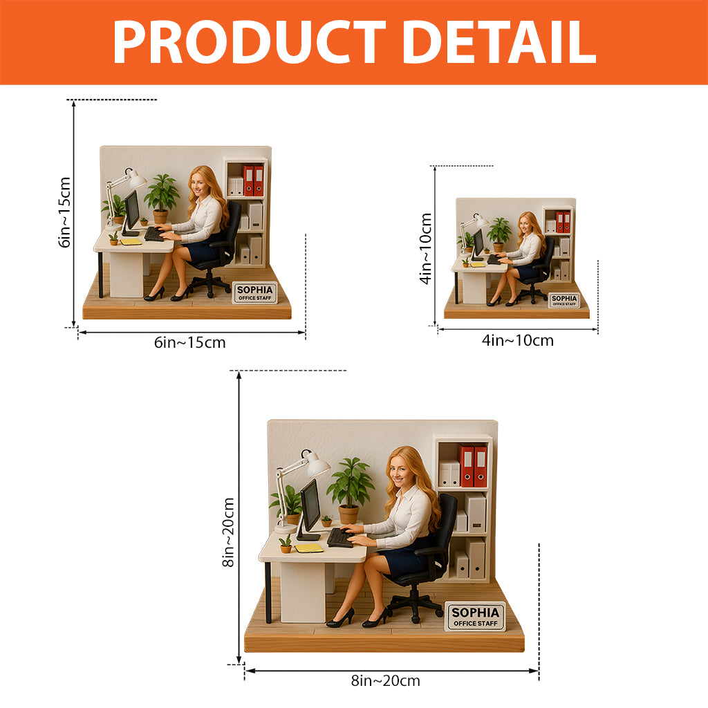 Custom Figure From Photo - Personalized Colleague Custom Shaped Acrylic Plaque