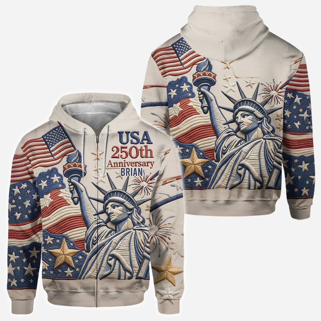 250. Jahrestag der USA – Personalisiertes Ponton-Shirt