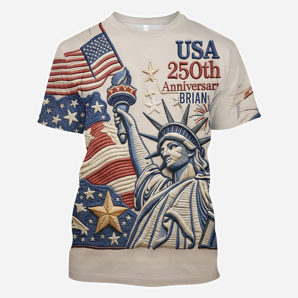 250. Jahrestag der USA – Personalisiertes Ponton-Shirt
