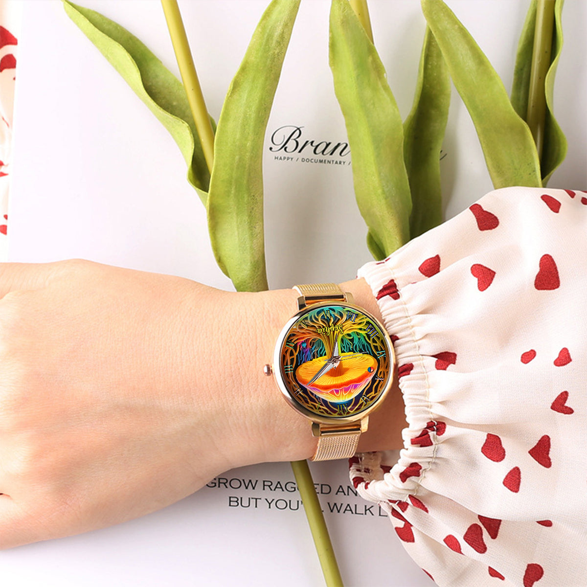 Stay Groovy - Personalized Hippie Women Hand Watch