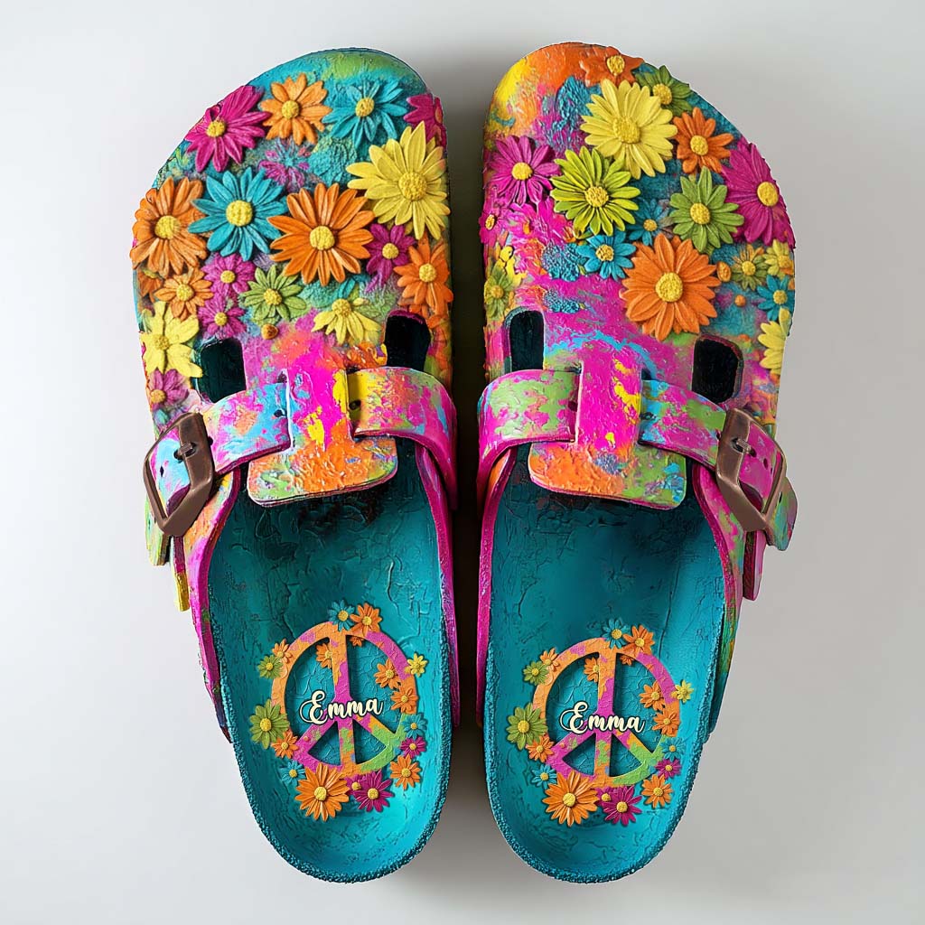 Hippie Soul – Personalisierte Hippie-Clogs mit Fußgewölbeunterstützung