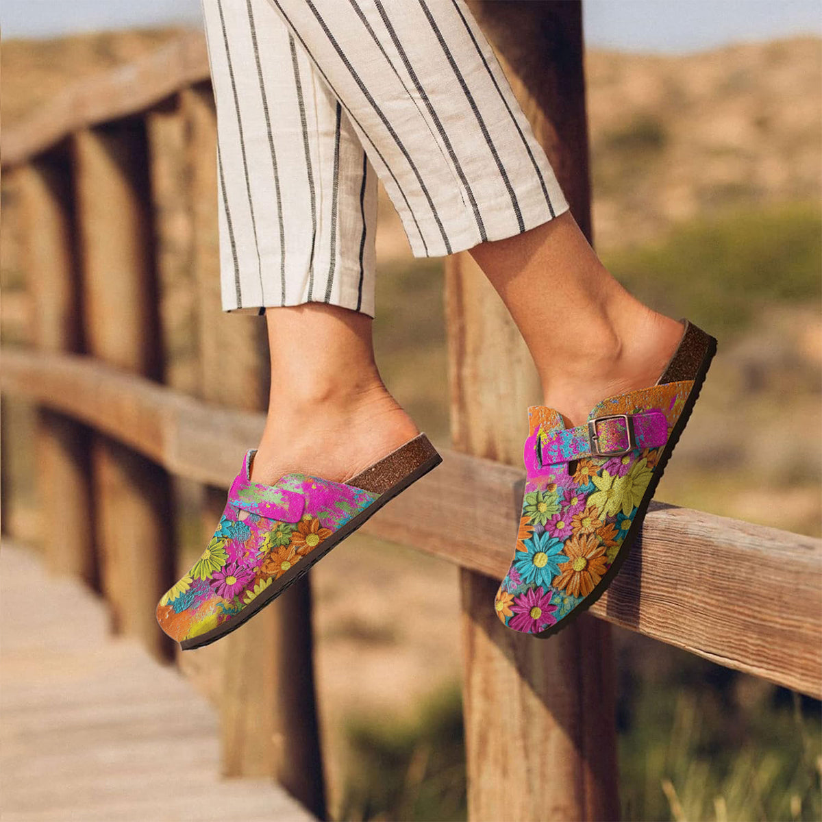 Hippie Soul – Personalisierte Hippie-Clogs mit Fußgewölbeunterstützung