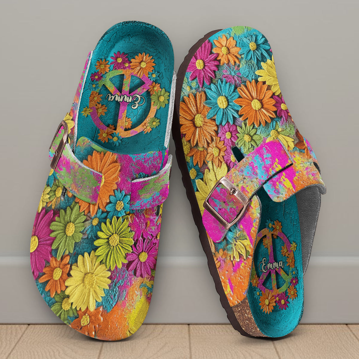 Hippie Soul – Personalisierte Hippie-Clogs mit Fußgewölbeunterstützung