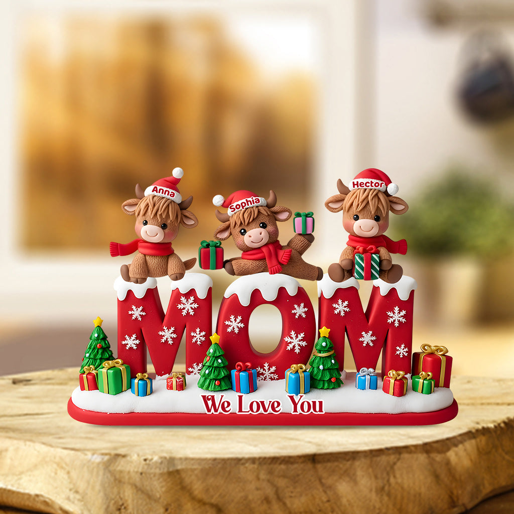 We Love You Christmas Gift For Mom, Grandma,... - Personalized Mother Custom Shaped Acrylic Plaque