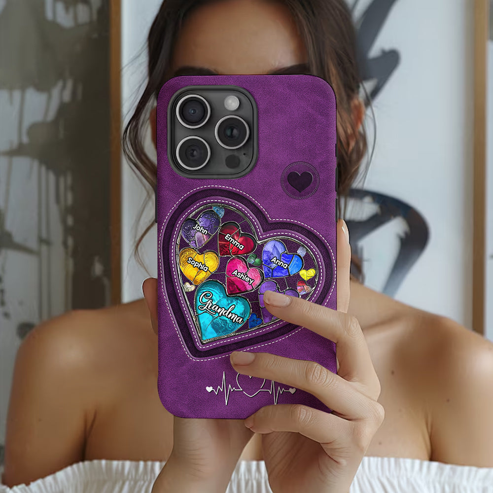 Grandma's Mom's Sweethearts - Personalized Grandma Full Print Phone Case