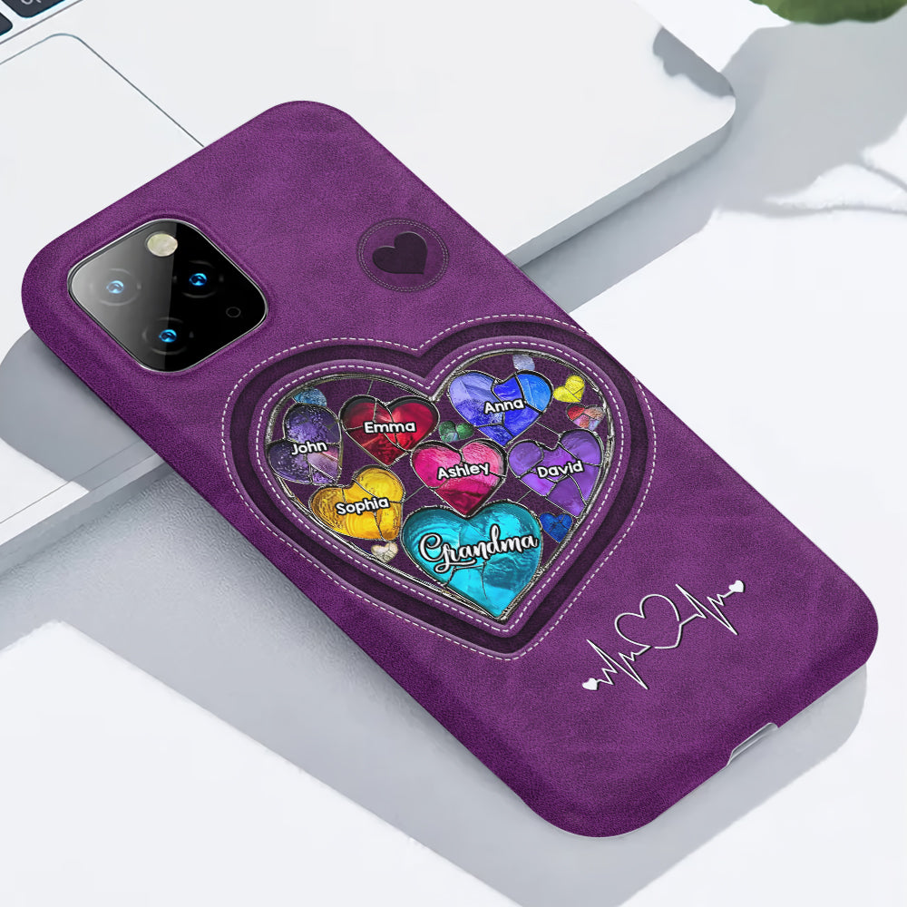 Grandma's Mom's Sweethearts - Personalized Grandma Full Print Phone Case
