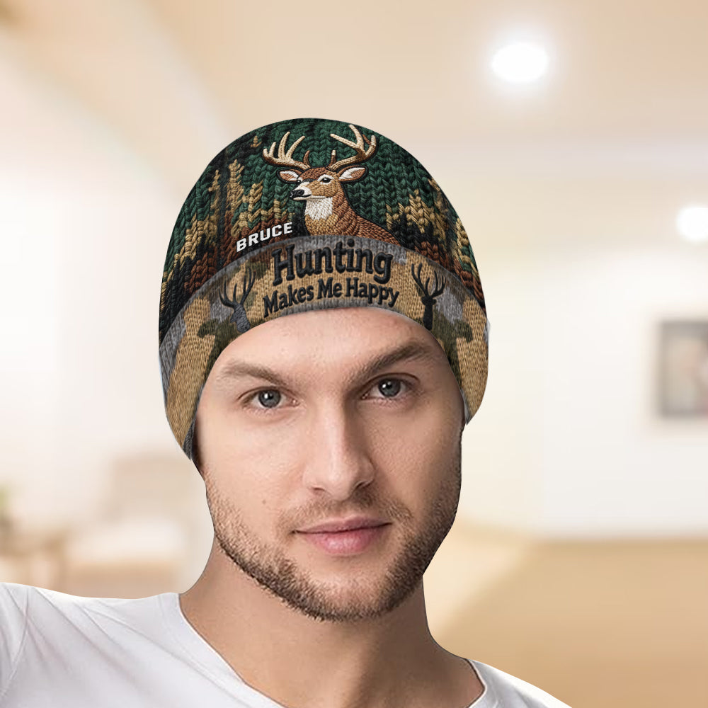 Jagen macht mich glücklich - Personalisierte Jagdmütze