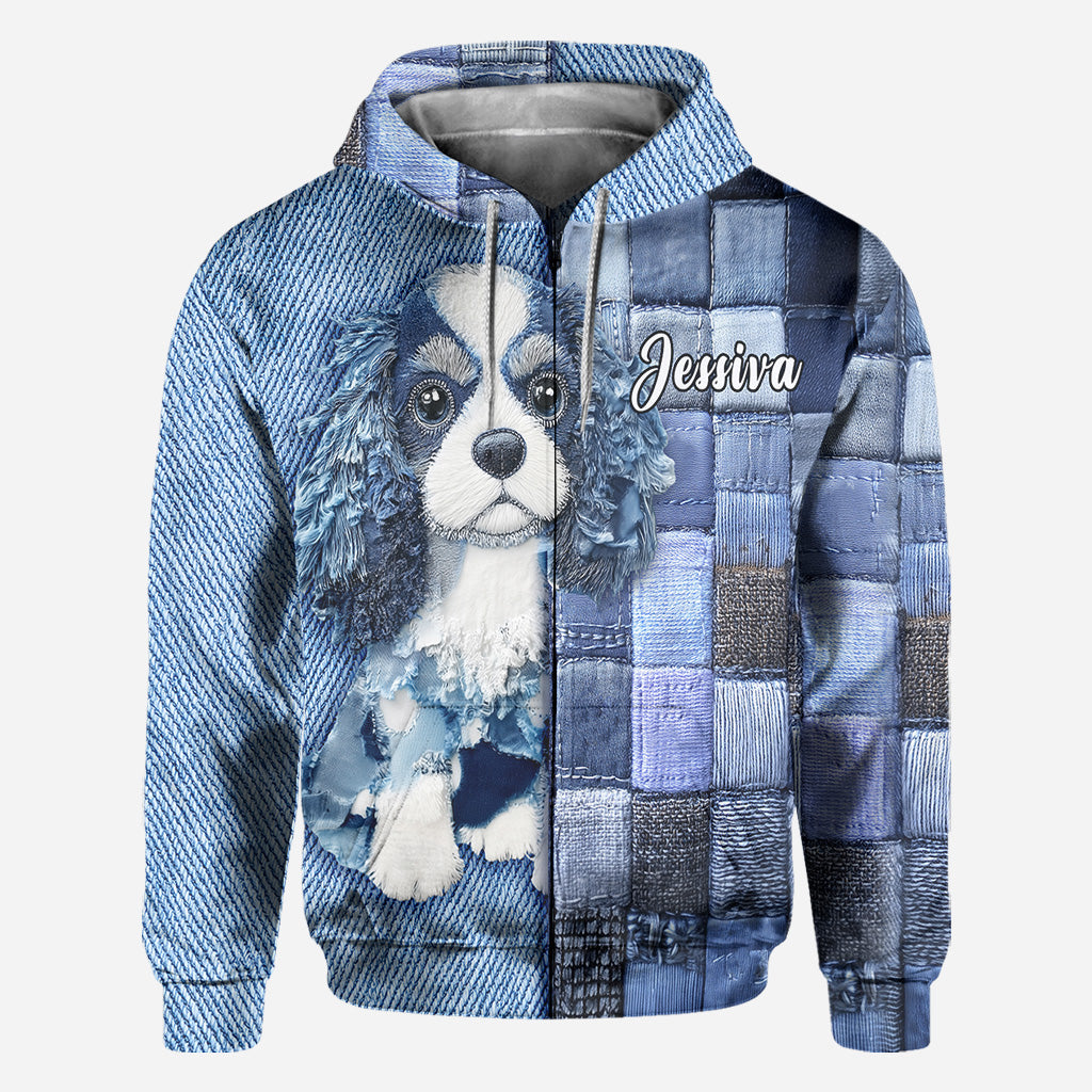 Liebe Cavalier King Charles Spaniel - Personalisiertes T-Shirt mit Hundemotiv