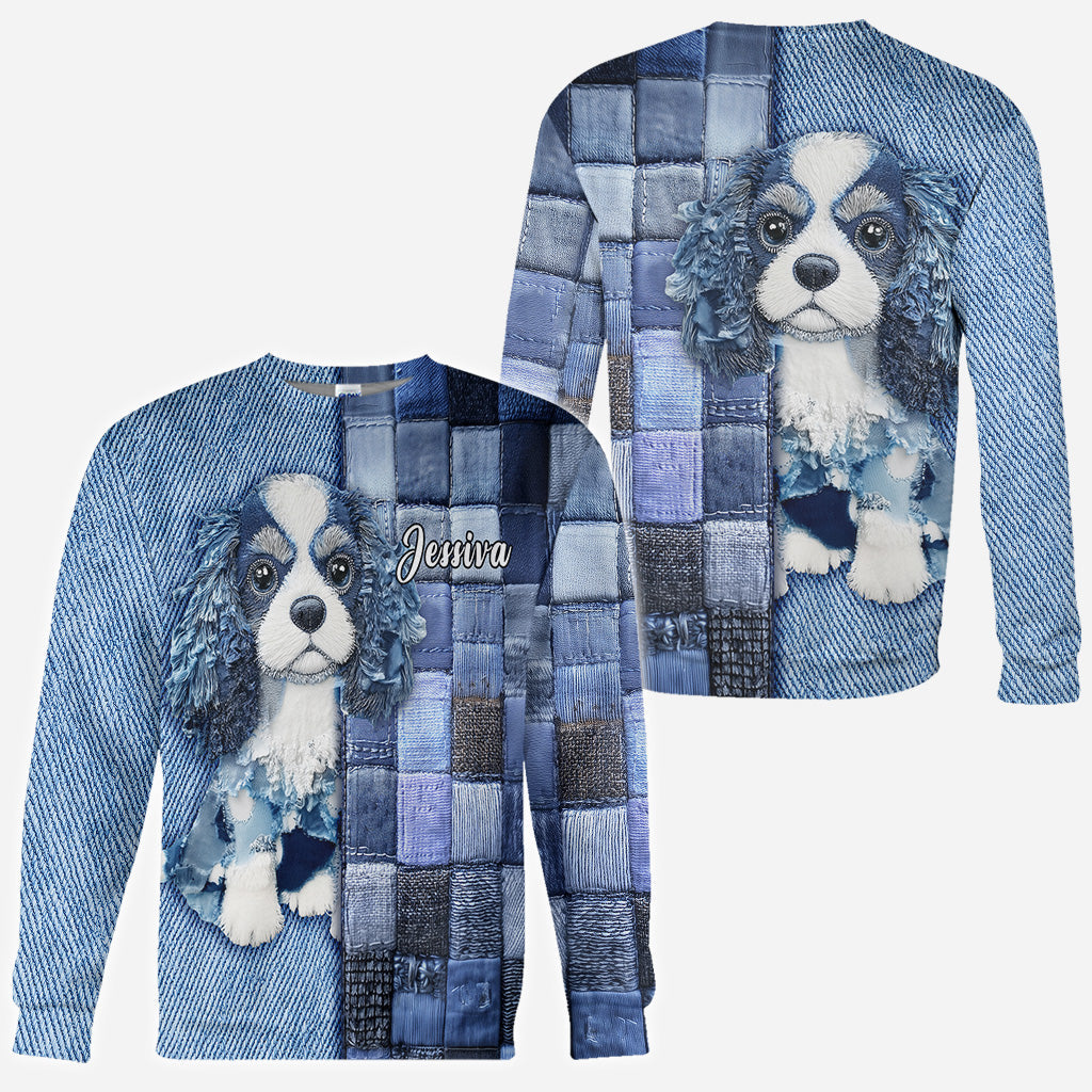 Liebe Cavalier King Charles Spaniel - Personalisiertes T-Shirt mit Hundemotiv