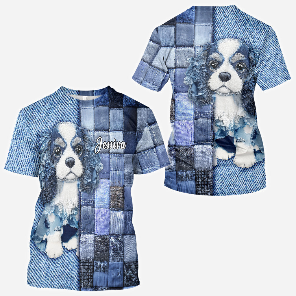 Liebe Cavalier King Charles Spaniel - Personalisiertes T-Shirt mit Hundemotiv