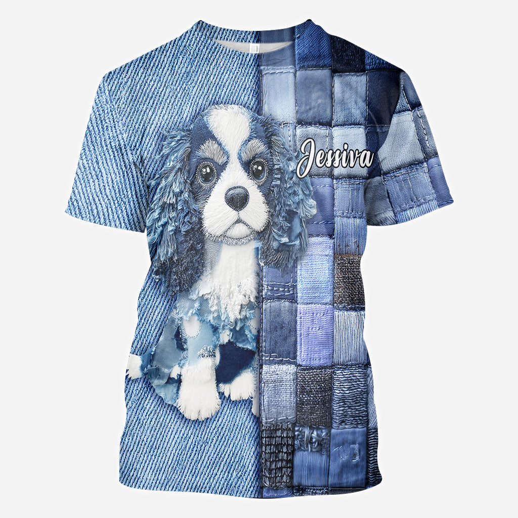 Liebe Cavalier King Charles Spaniel - Personalisiertes T-Shirt mit Hundemotiv