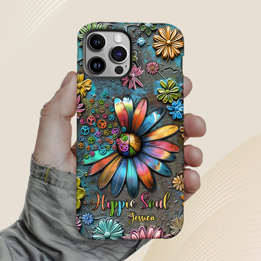 Hippie Soul – Personalisierte Handyhülle mit Hippie-Vollbilddruck