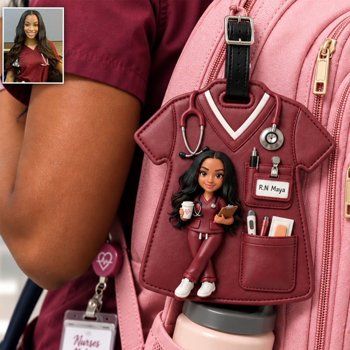 Nurse Life - Personalized Nurse Luggage Tag