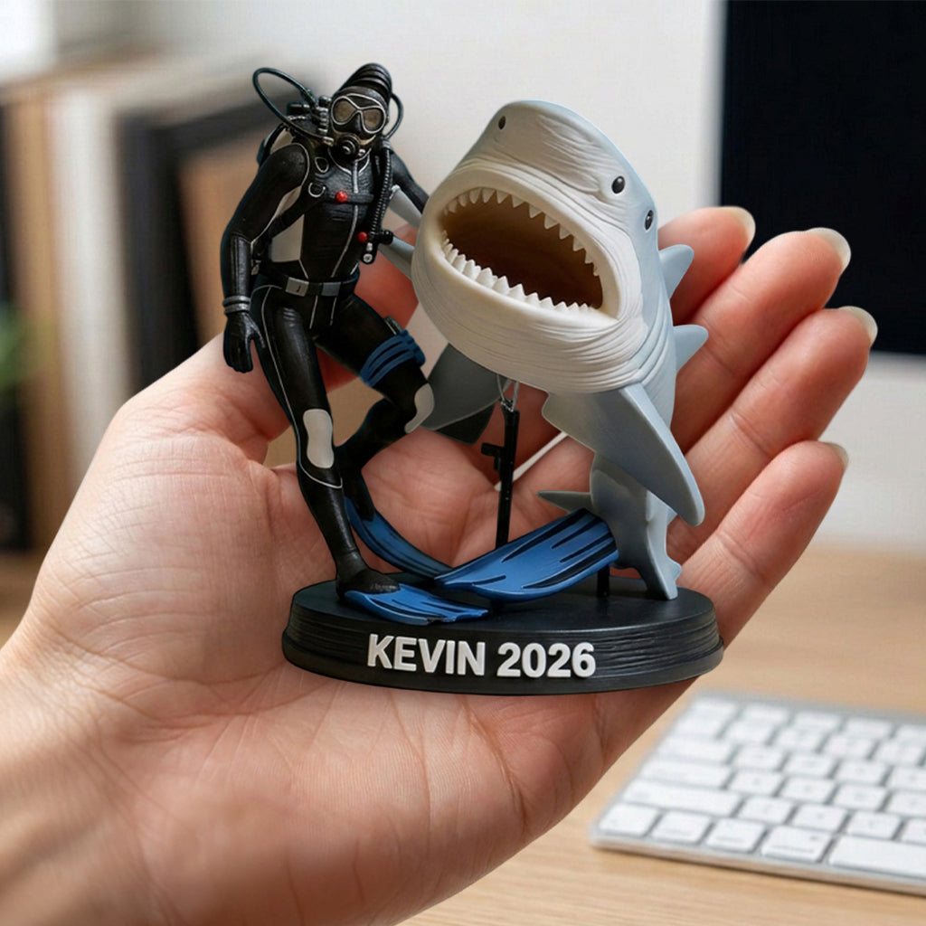 Fantastisches Foto Tauchen - Personalisierte Premium 3D Figur