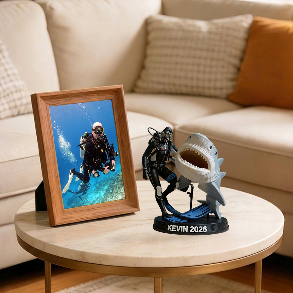 Fantastisches Foto Tauchen - Personalisierte Premium 3D Figur