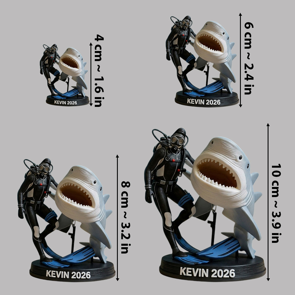 Fantastisches Foto Tauchen - Personalisierte Premium 3D Figur