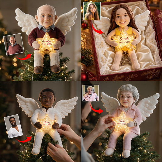 I'm Always With You - Personalized Memorial LED Light Tree Topper