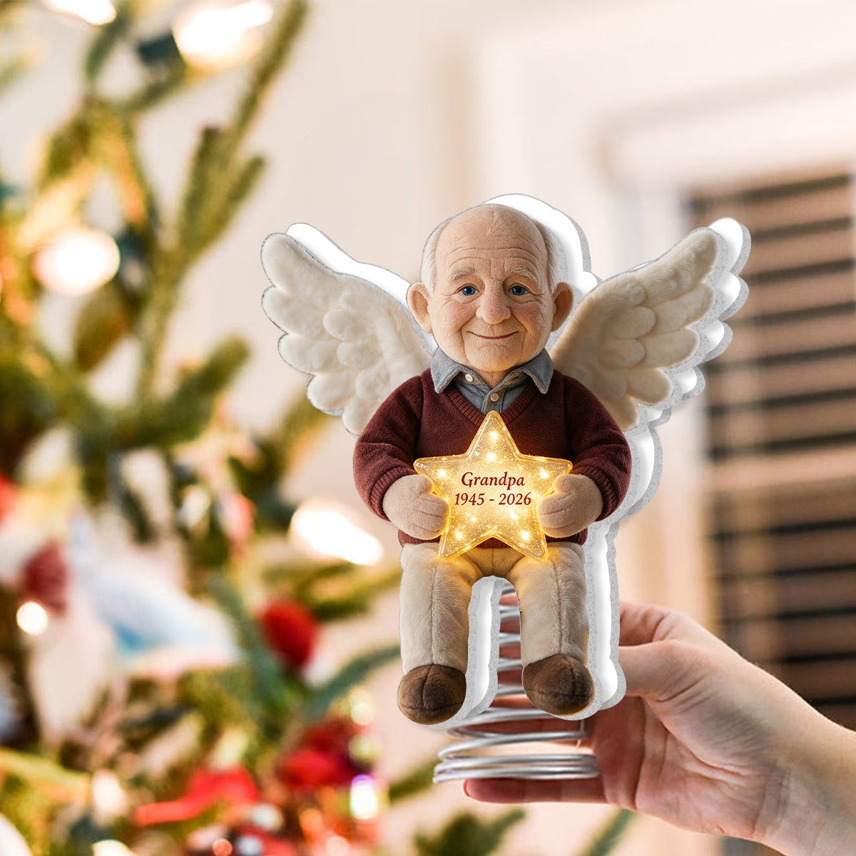 I'm Always With You - Personalized Memorial LED Light Tree Topper