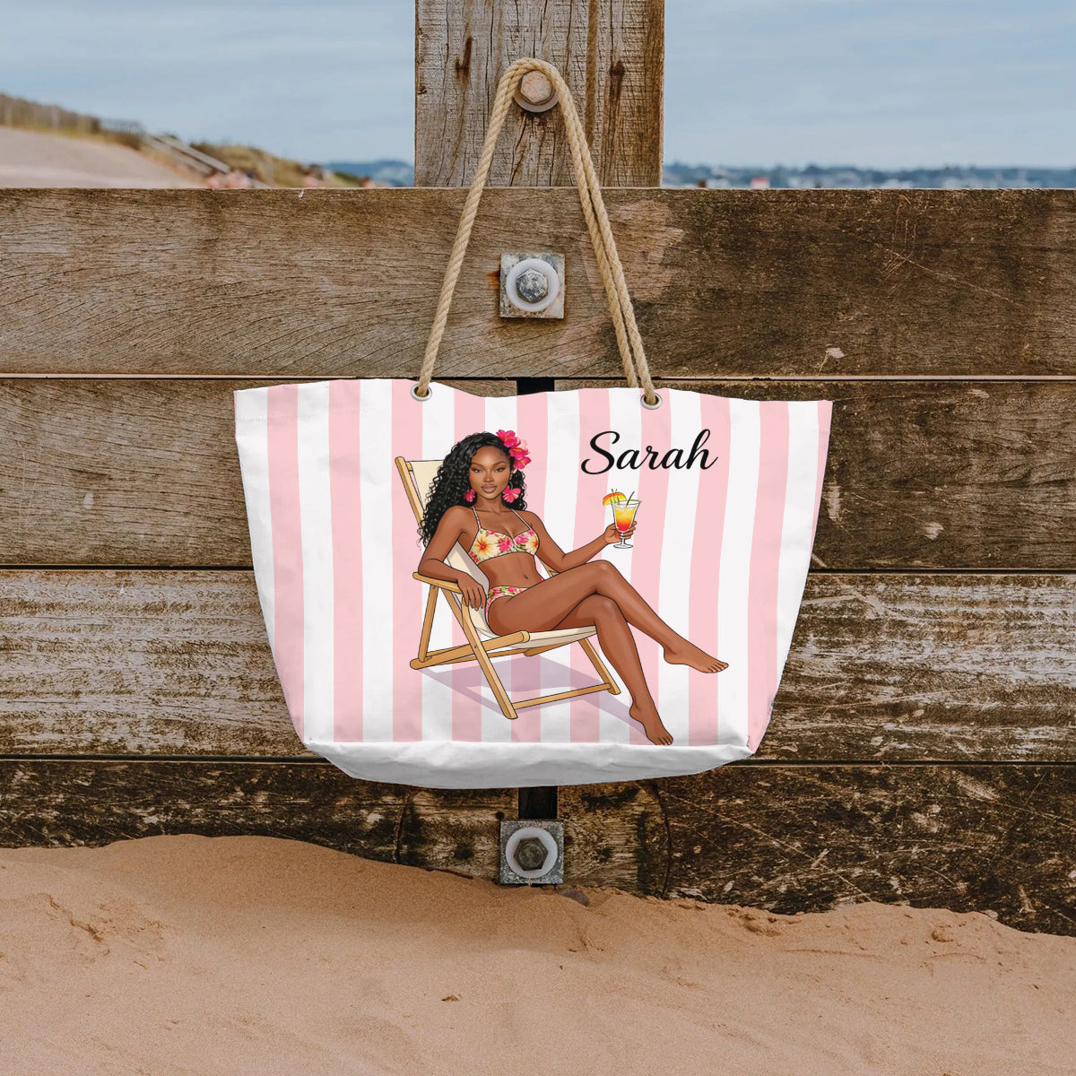 Summer Escape Collection - Personalized Sea Lover Beach Bag