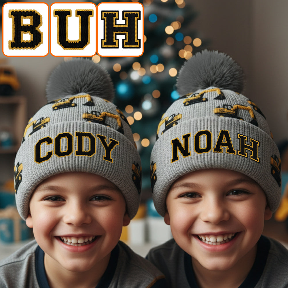 Coole, personalisierte Kindermütze mit Anfangsbuchstaben – das perfekte Geschenk für Kinder!