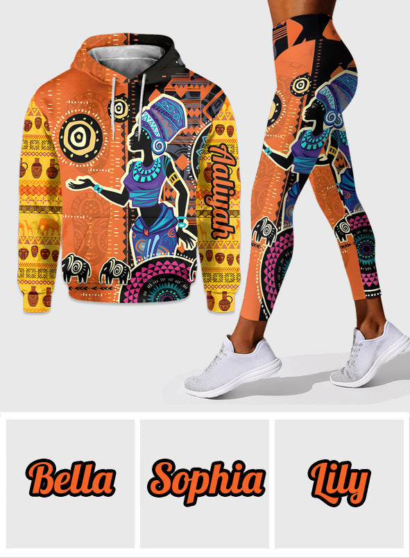 Colors Of Africa - Personalized African American Hoodie and Leggings
