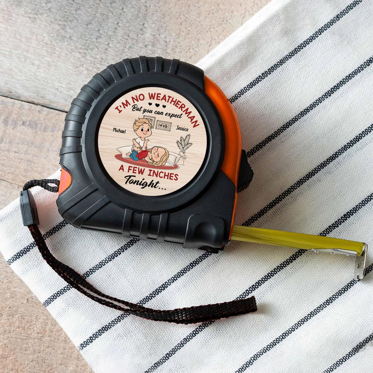 Ein paar Zentimeter – Personalisiertes Maßband für Paare