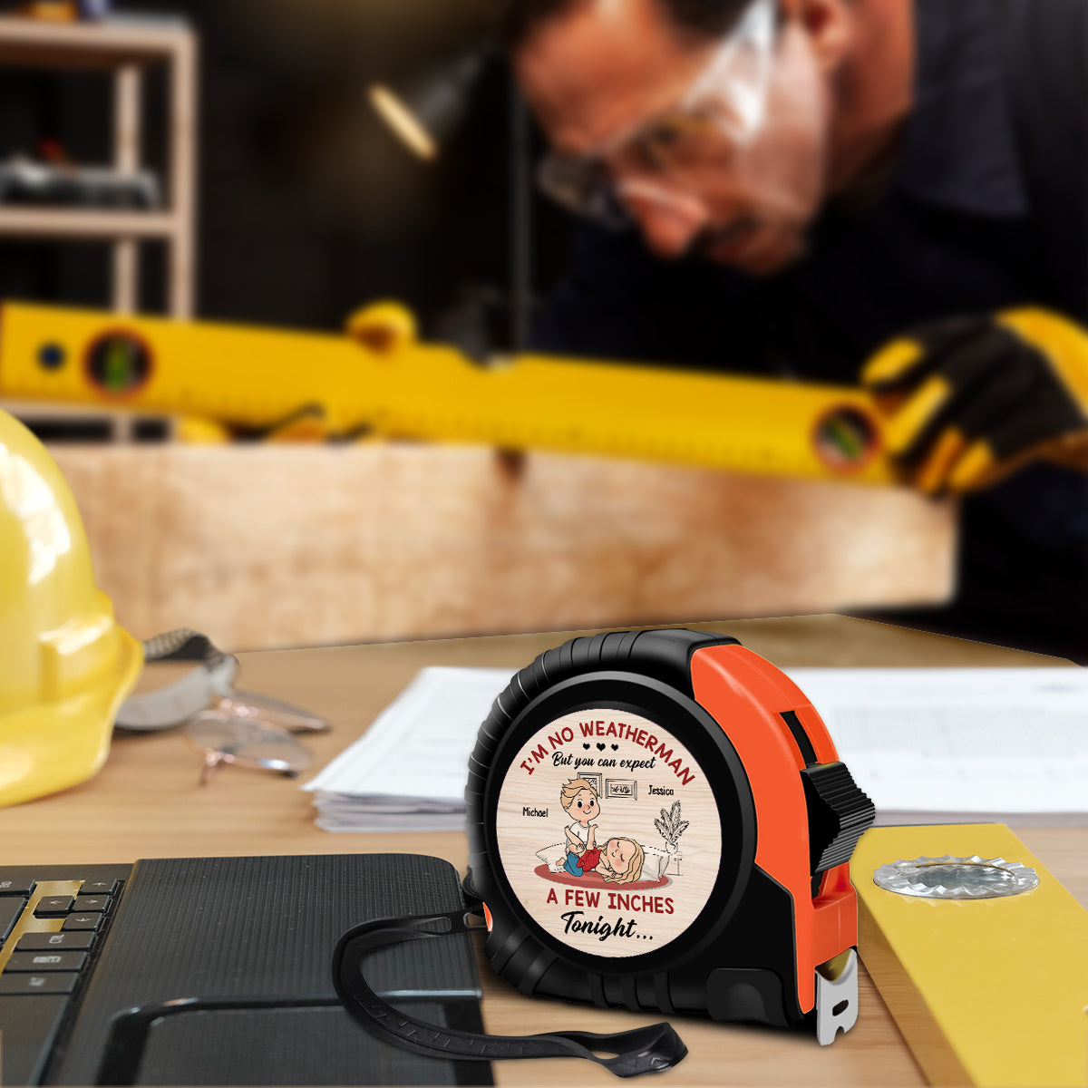 Ein paar Zentimeter – Personalisiertes Maßband für Paare