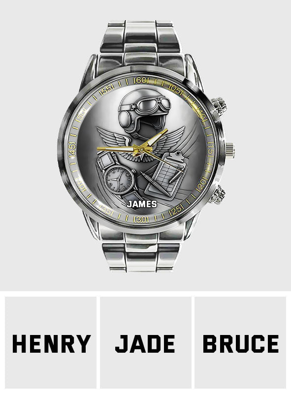 Once You Have Tasted Flight - Personalized Pilot Hand Watch