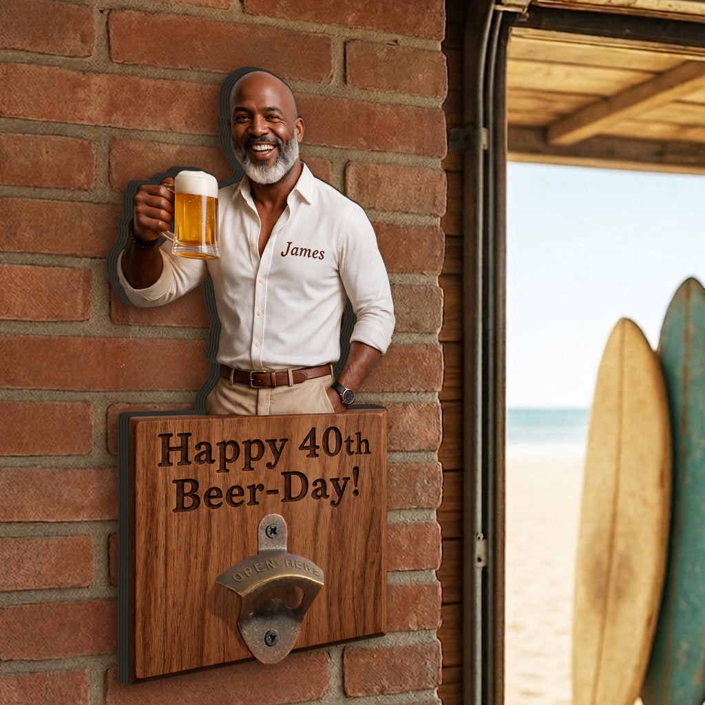 Happy Beerthday - Personalisierter Flaschenöffner für Geburtstage