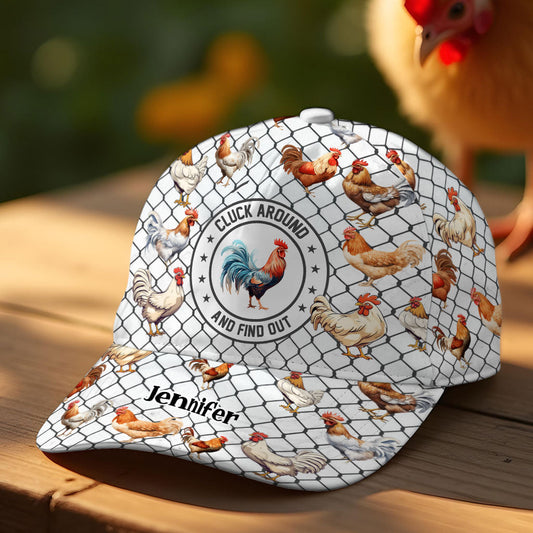 Cluck Around And Find Out - Personalisierte Chicken Classic Cap