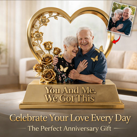 Geschenk für Paare: „Wir schaffen das“ – personalisierte Acrylplakette in individueller Form für Paare