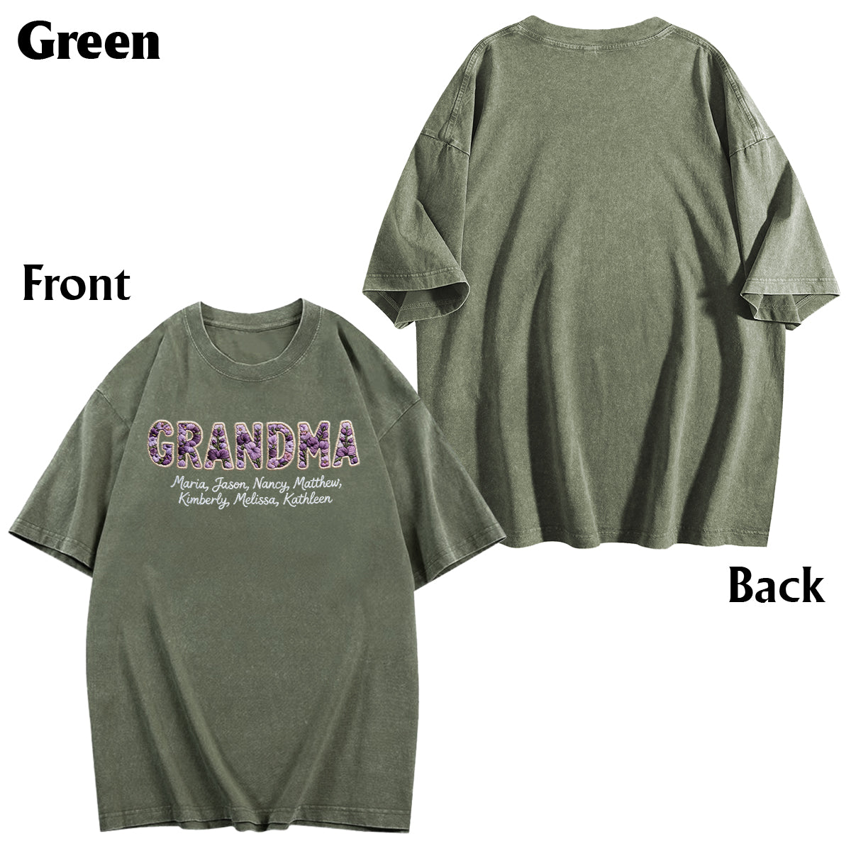 Flowers For Mother's Day - Personalized Mother Wash T-Shirt