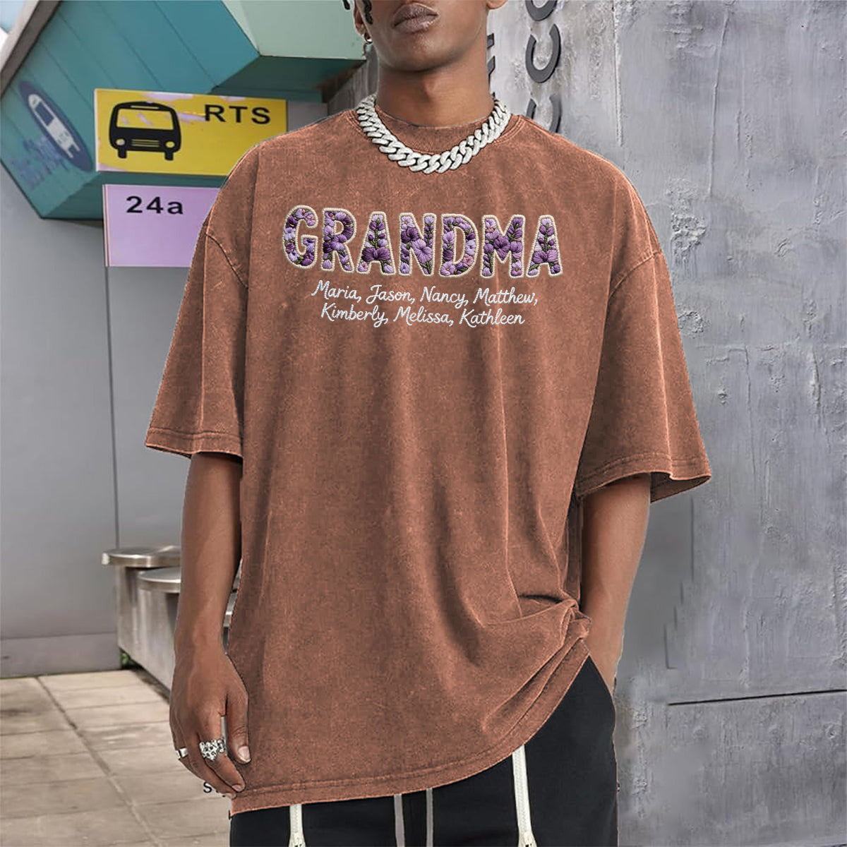 Flowers For Mother's Day - Personalized Mother Wash T-Shirt