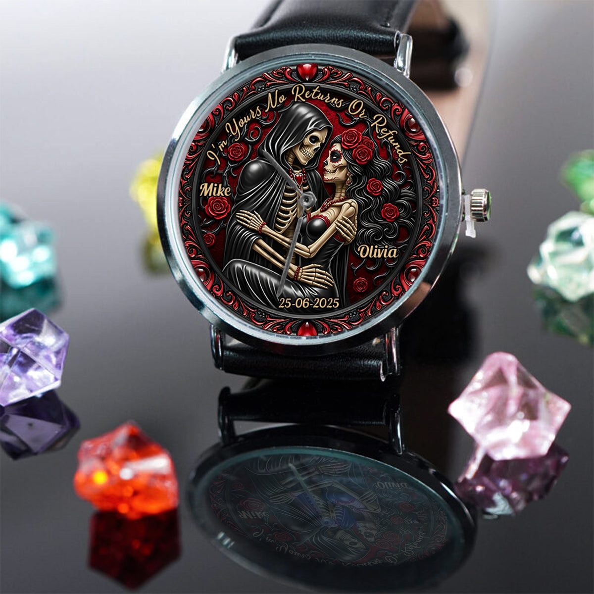 Ich gehöre dir – Keine Rückgabe oder Rückerstattung – Personalisierte Partneruhr