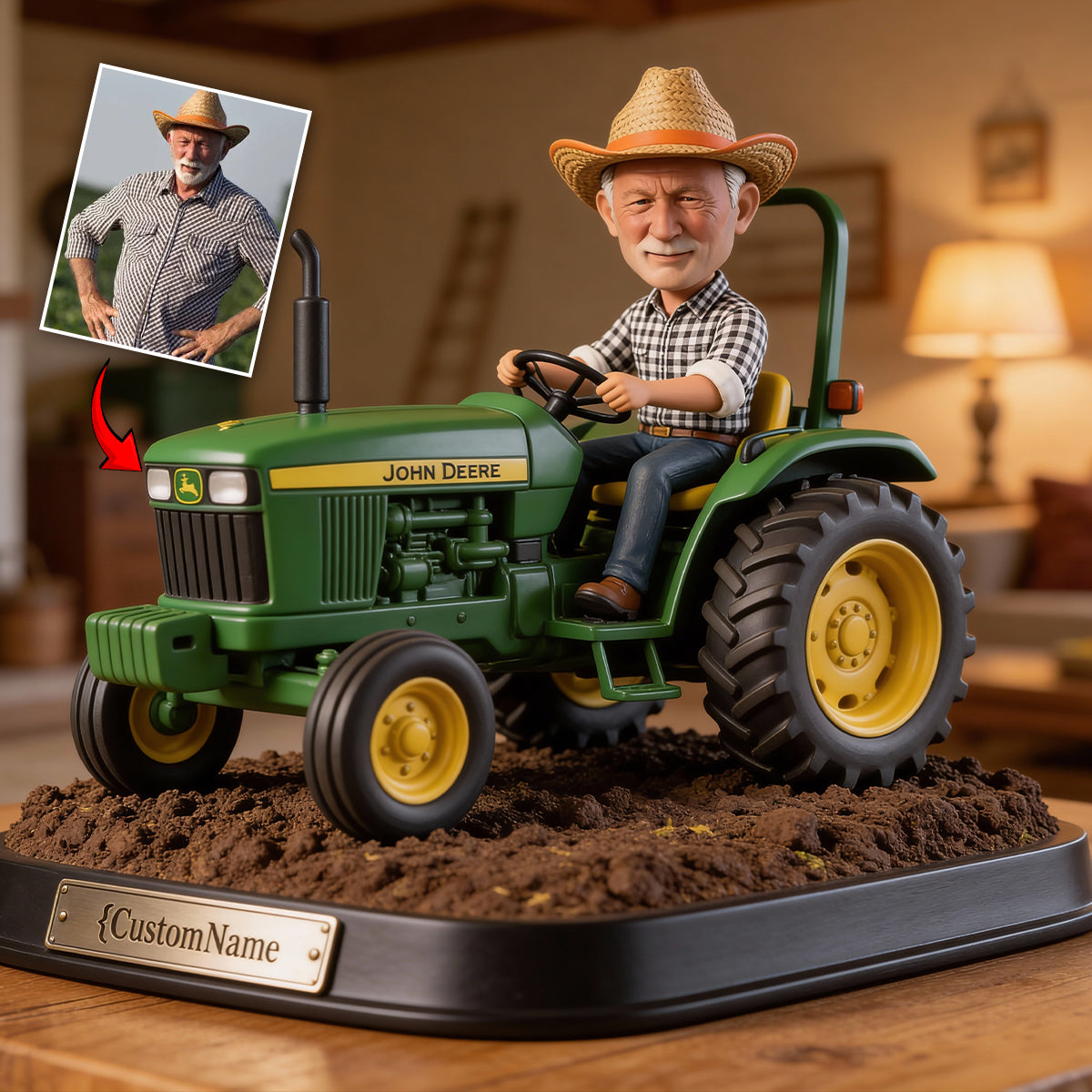Funny Farmer Gift - Personalized Farmer Custom Shaped Acrylic Plaque