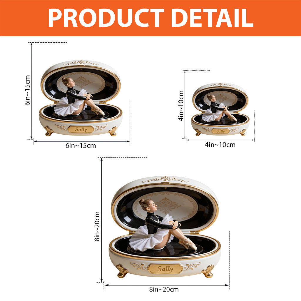 Individuell gestaltete Acrylplakette in Ballettform nach Foto – personalisierbar