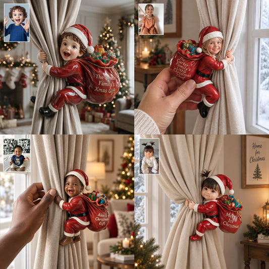 Santa's Helper - Personalized Kid Curtain Tieback