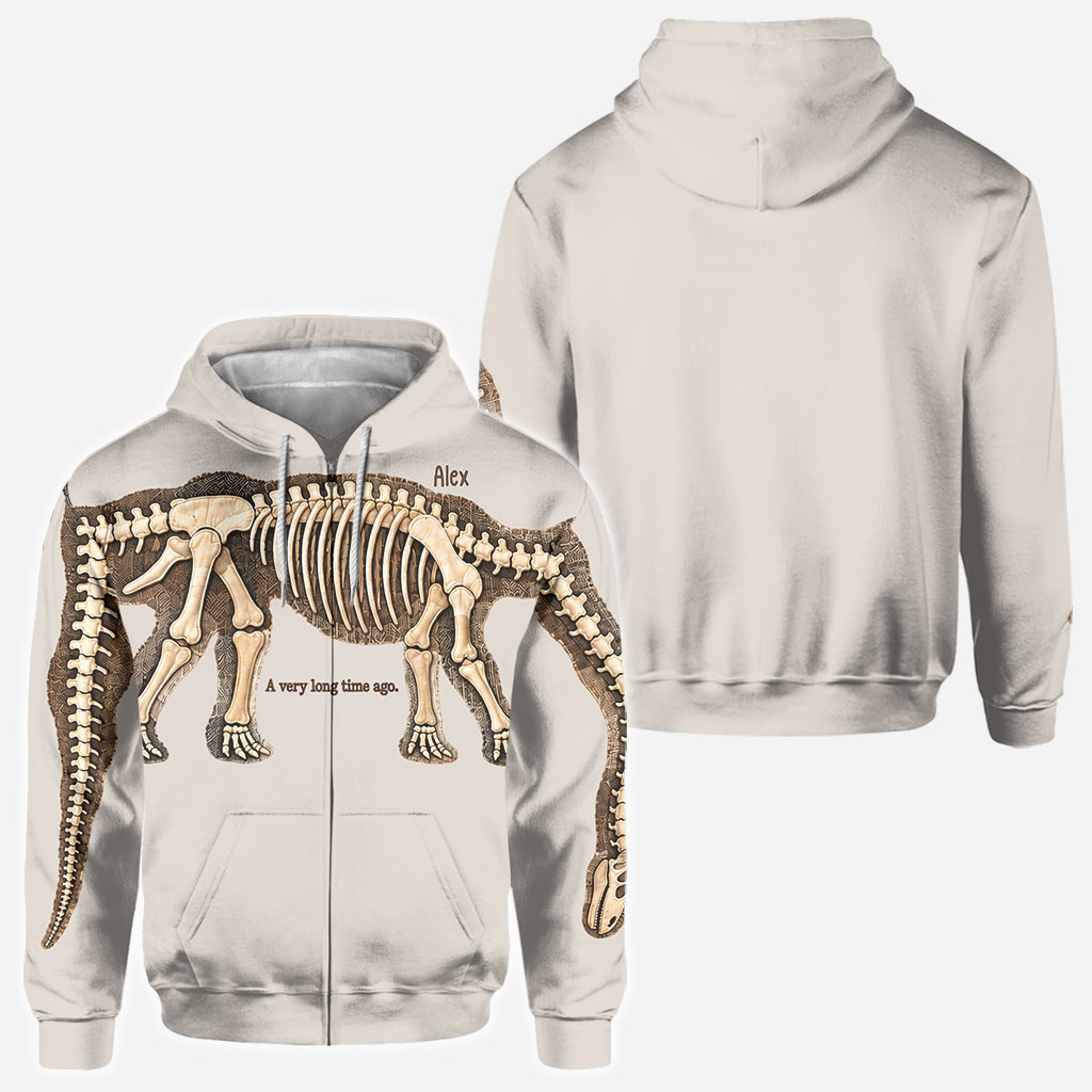 Entdecke den ganzen Dinosaurier - Personalisierte Dinosaurier All Over Shirt