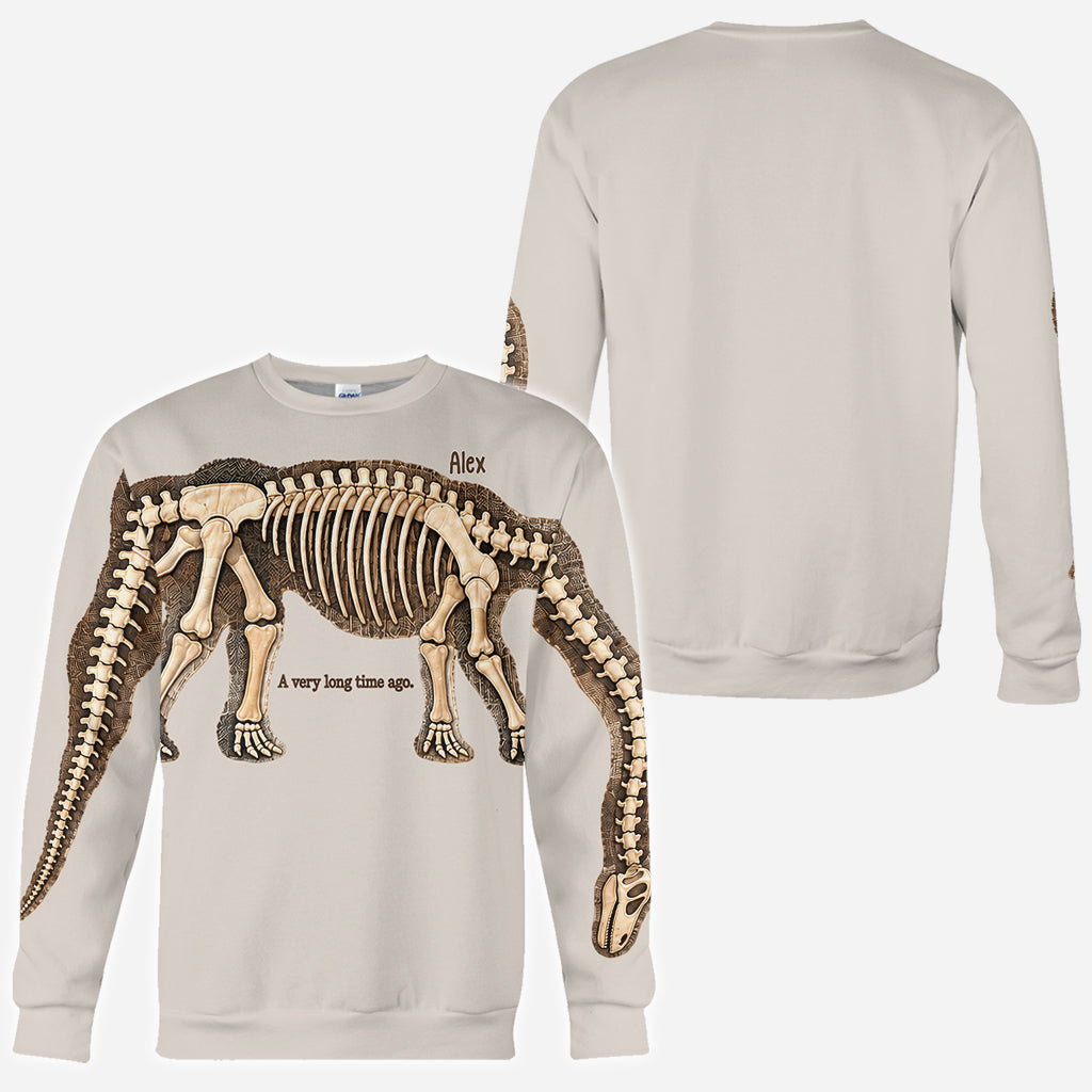 Entdecke den ganzen Dinosaurier - Personalisierte Dinosaurier All Over Shirt