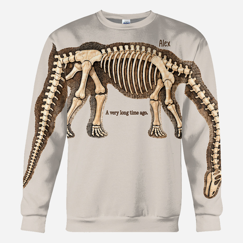 Entdecke den ganzen Dinosaurier - Personalisierte Dinosaurier All Over Shirt