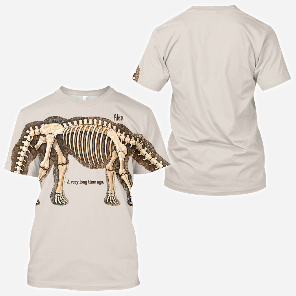 Entdecke den ganzen Dinosaurier - Personalisierte Dinosaurier All Over Shirt