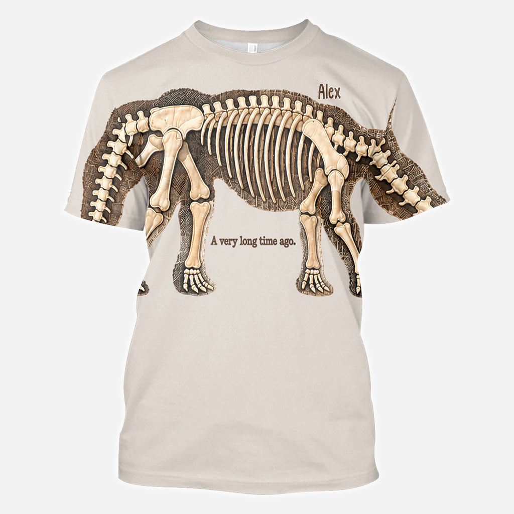 Entdecke den ganzen Dinosaurier - Personalisierte Dinosaurier All Over Shirt