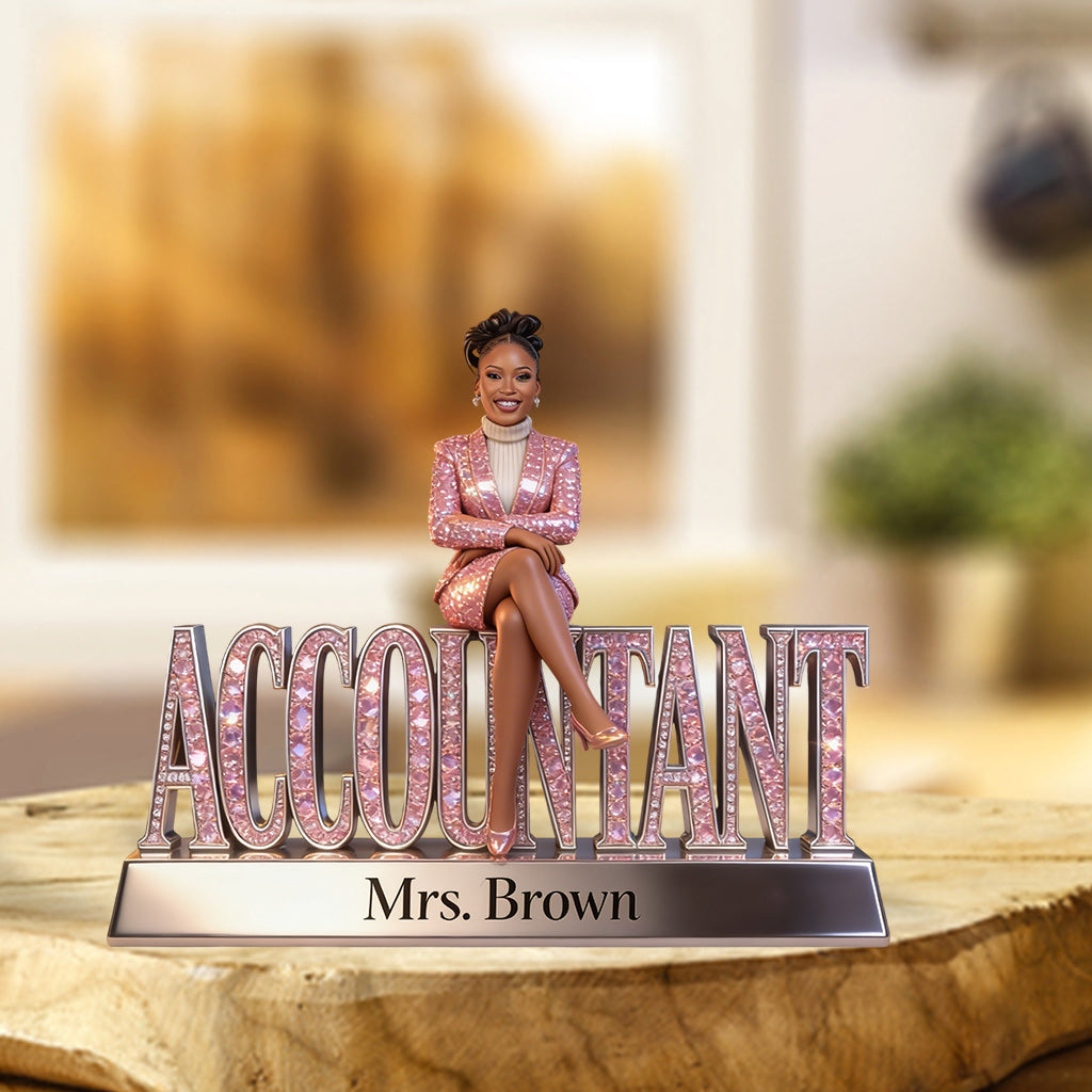 Custom Any Photo - Personalized Accountant Custom Shaped Acrylic Plaque