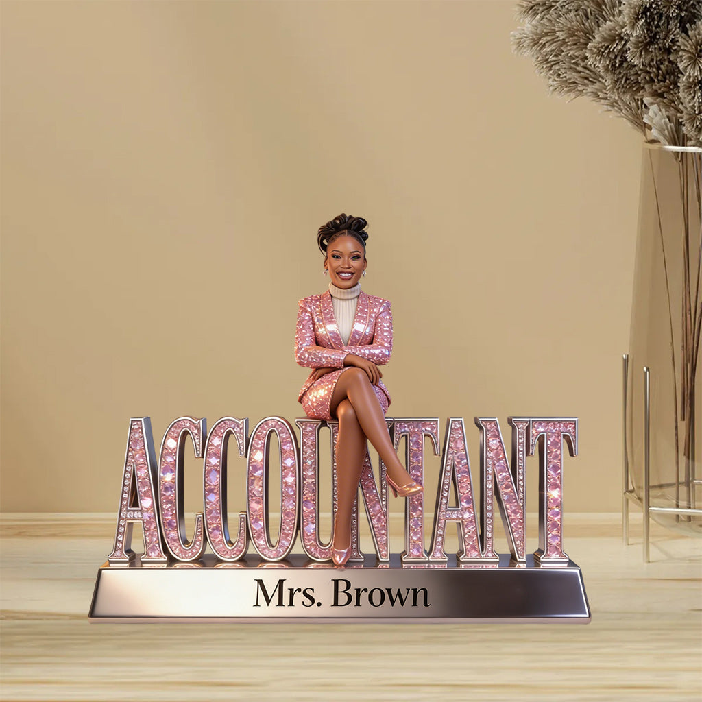 Custom Any Photo - Personalized Accountant Custom Shaped Acrylic Plaque